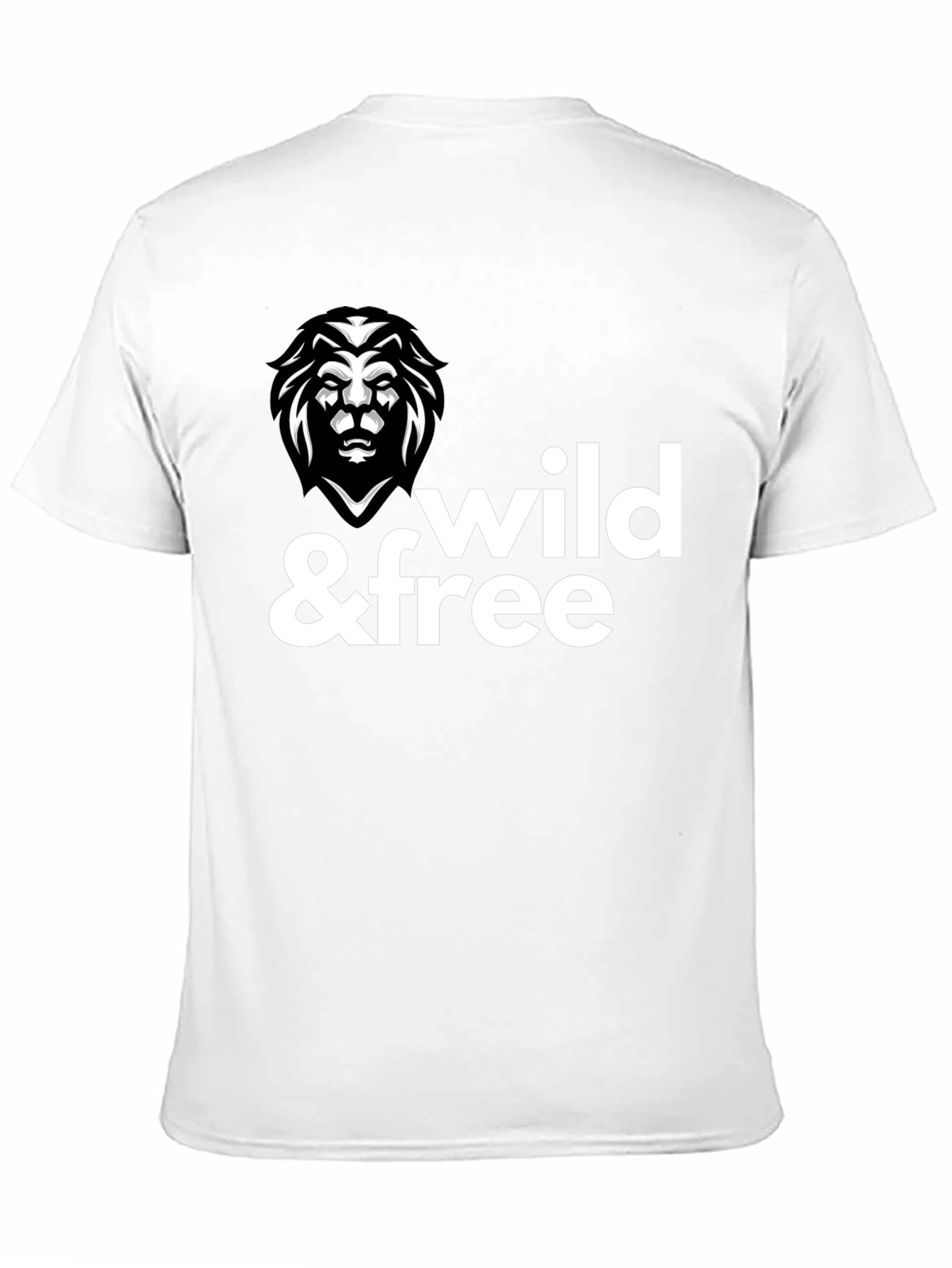 Wild & Free Lion Graphic Tee - Modern Style