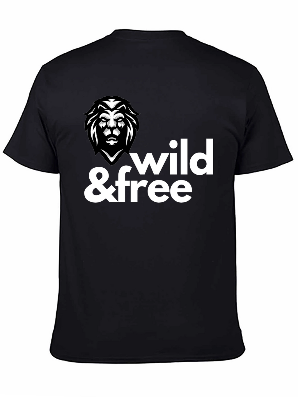 Wild & Free Lion Graphic Tee - Modern Style