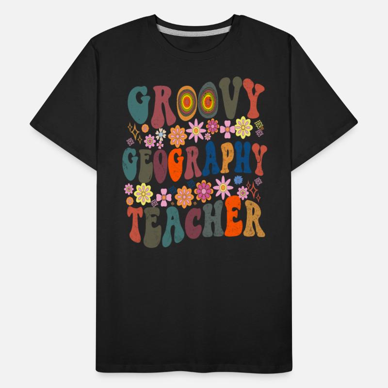 Groovy geography Teacher retro Back To School