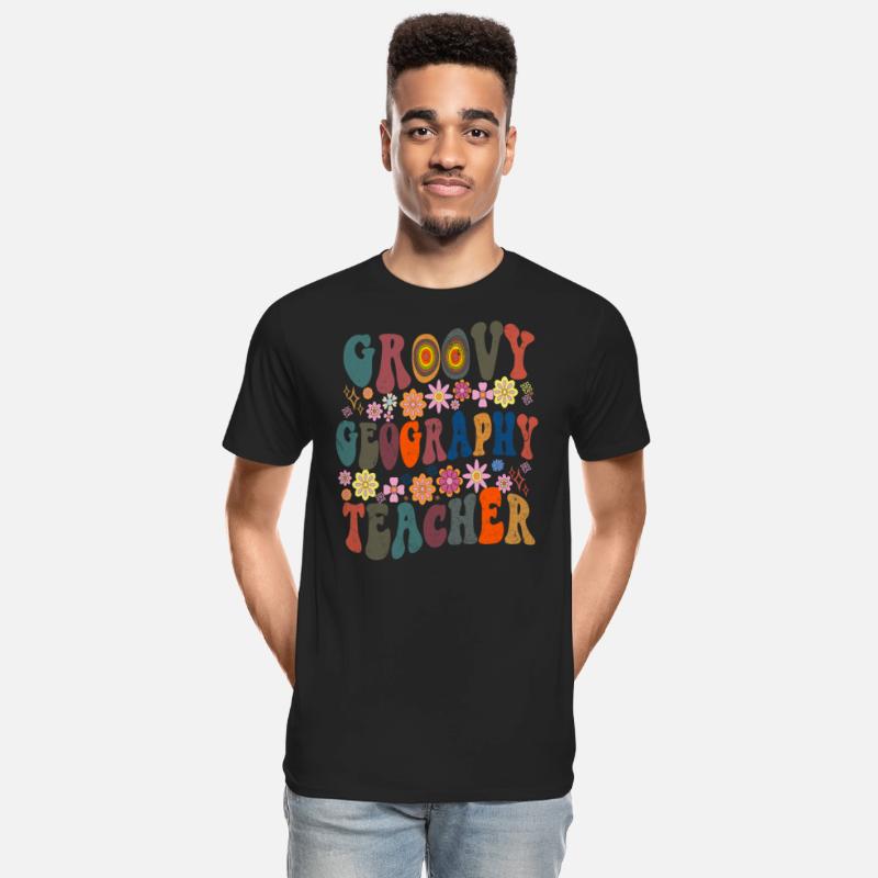 Groovy geography Teacher retro Back To School