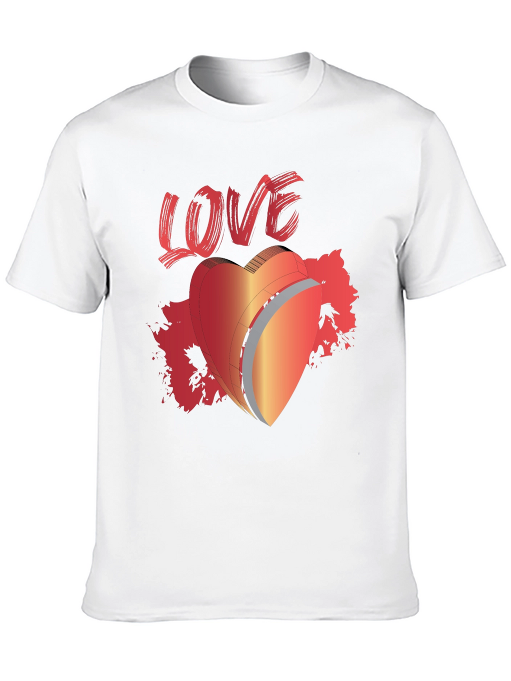 LOVE Graphic T-Shirt Heart Valentines Day Tee