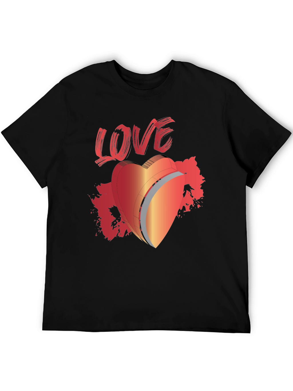LOVE Graphic T-Shirt Heart Valentines Day Tee