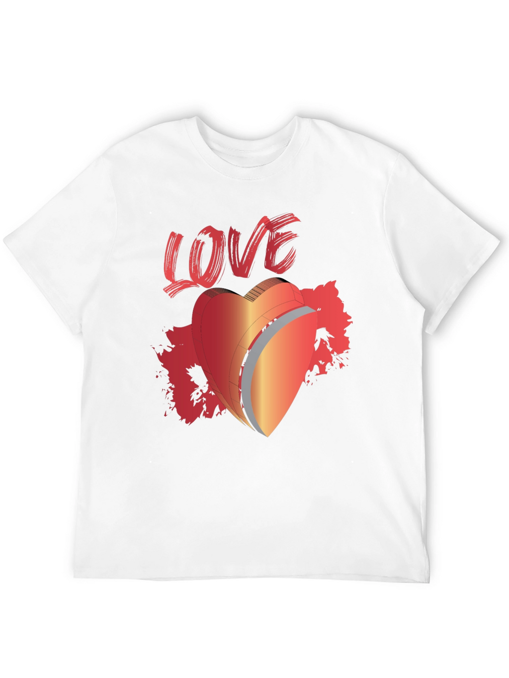 LOVE Graphic T-Shirt Heart Valentines Day Tee