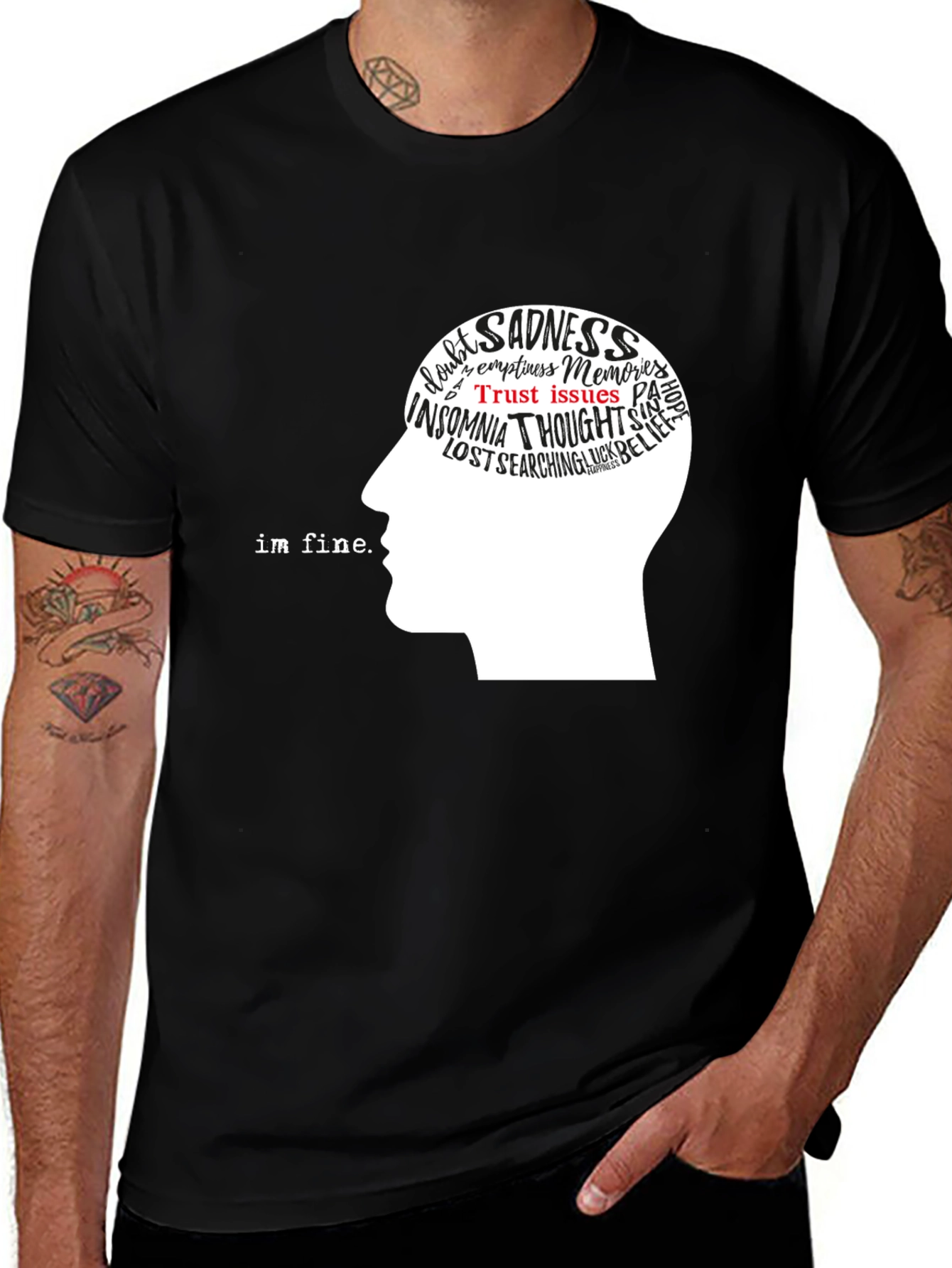 Mindful Expression T-Shirt - Inner Thoughts Graphic Tee