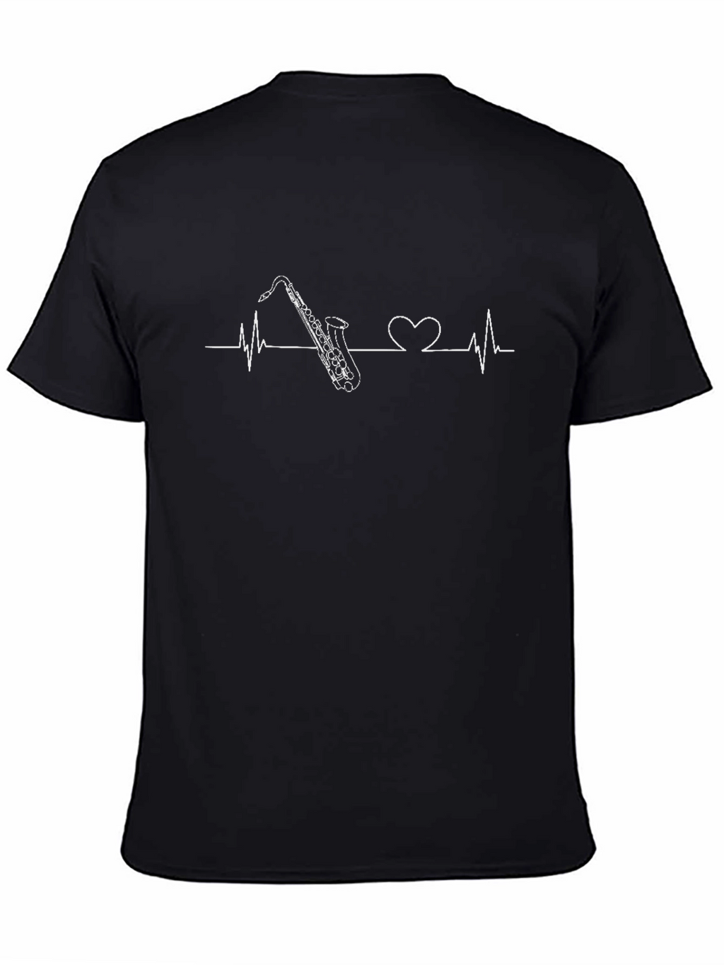 Saxophone Heartbeat Graphic Tee