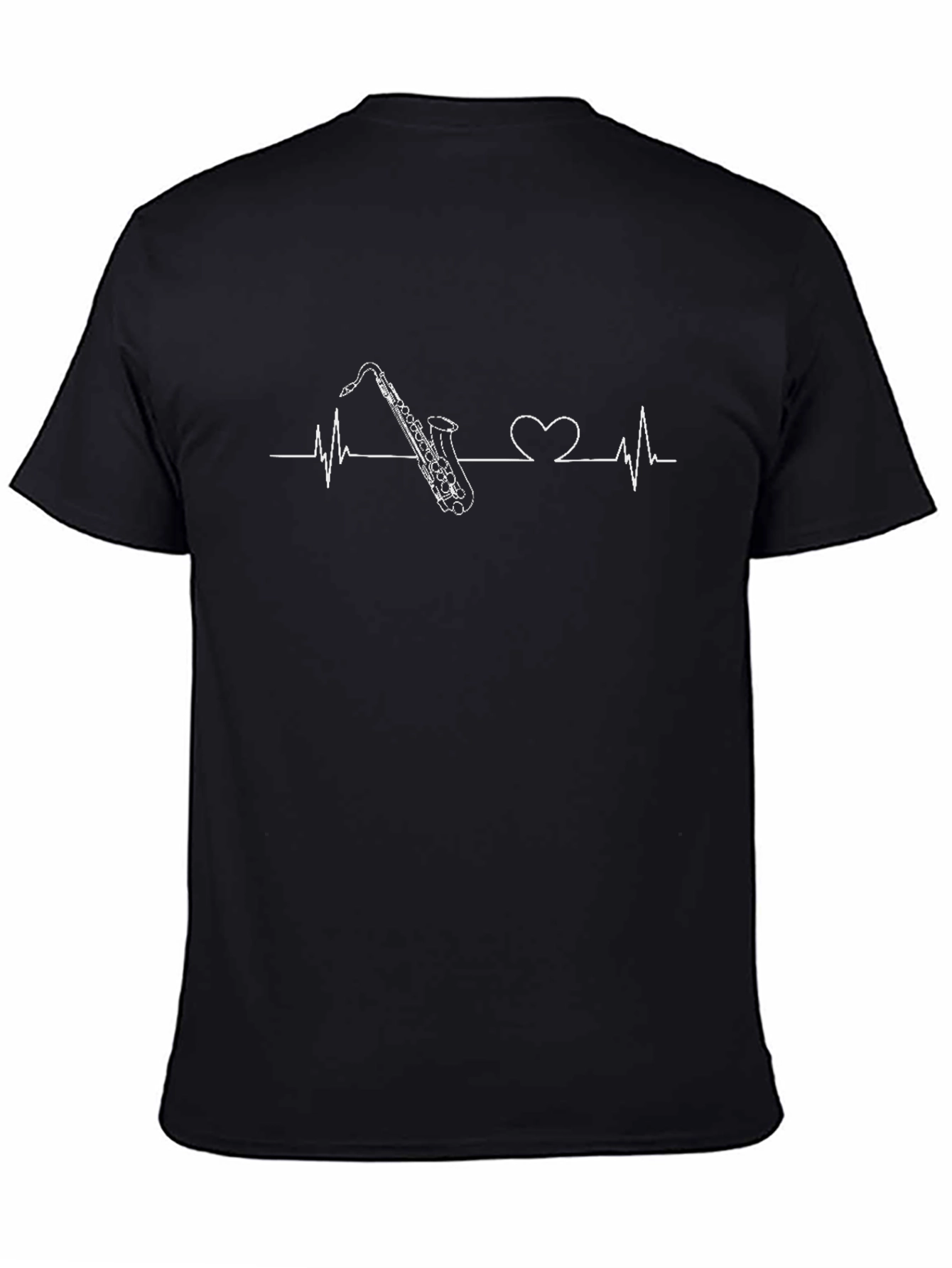 Saxophone Heartbeat Graphic Tee