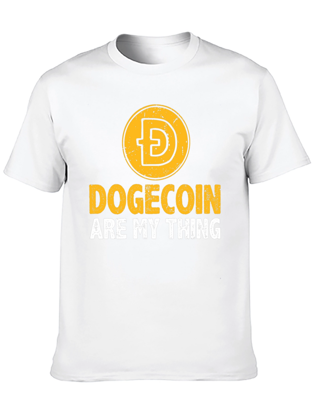 Dogecoin Are My Thing Black Graphic Tee