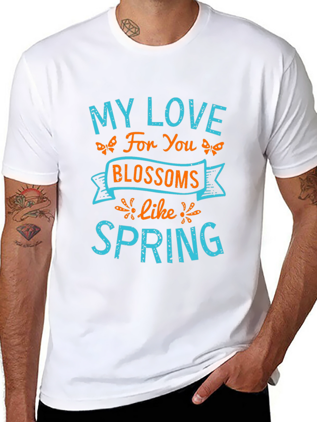 My Love Blossoms Like Spring Graphic Tee