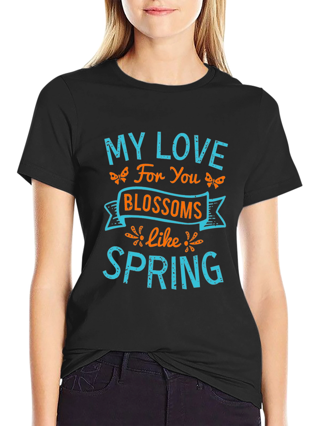 My Love Blossoms Like Spring Graphic Tee