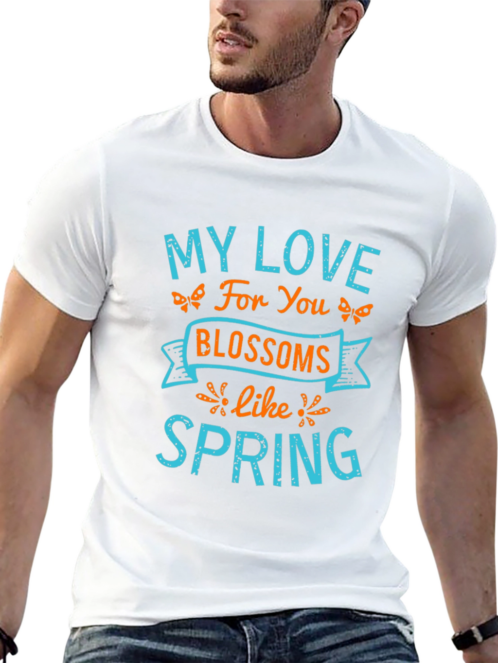 My Love Blossoms Like Spring Graphic Tee