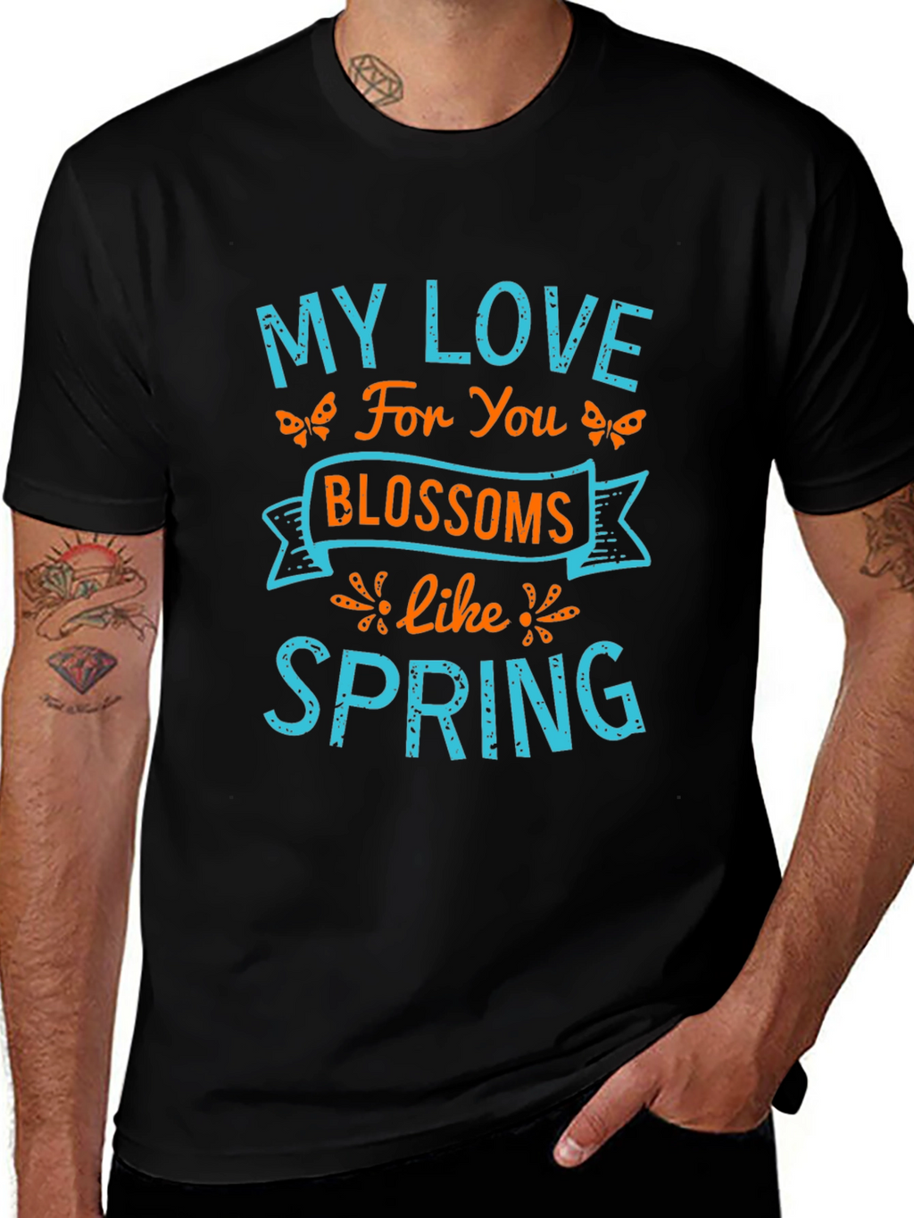 My Love Blossoms Like Spring Graphic Tee