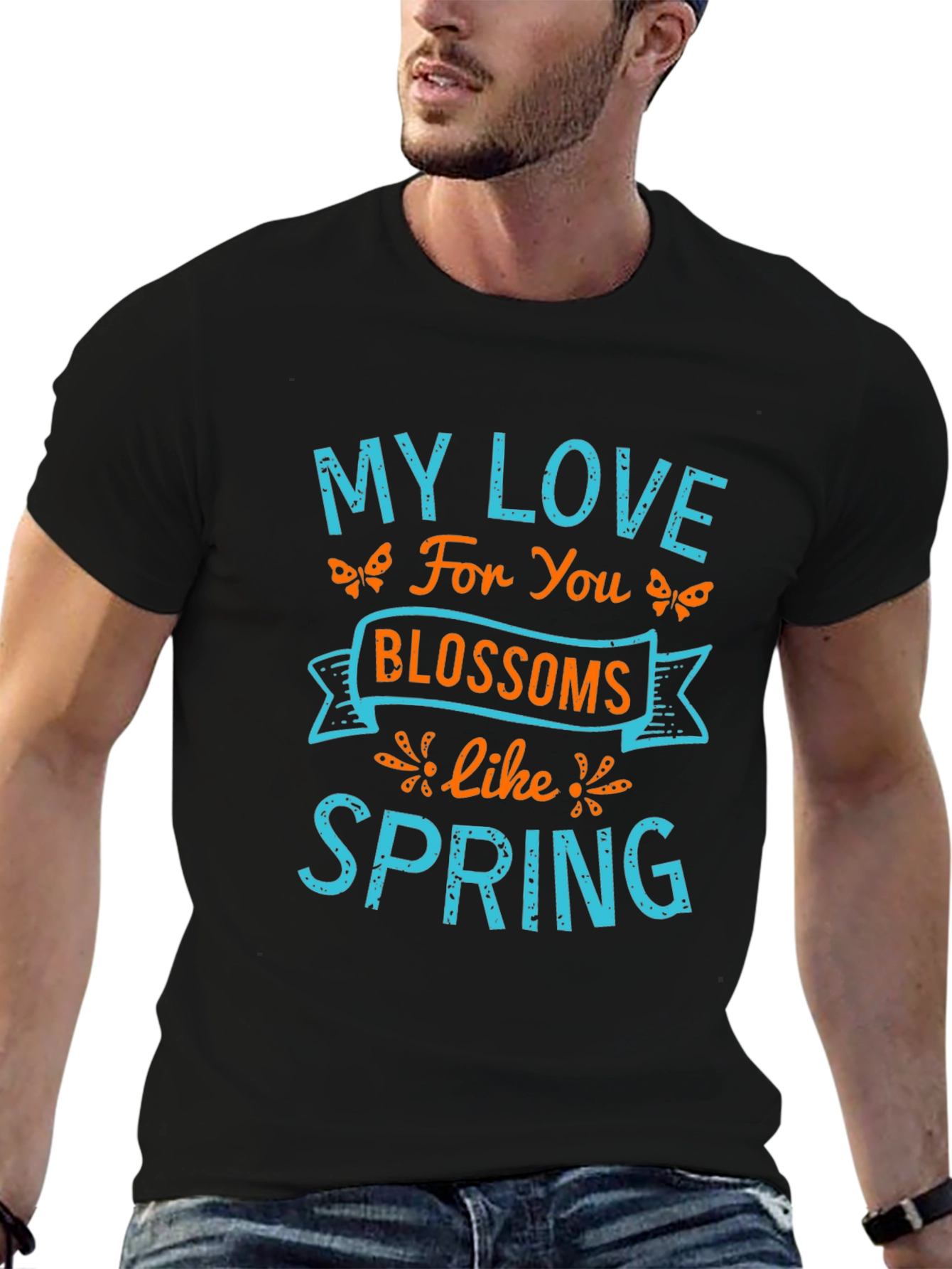 My Love Blossoms Like Spring Graphic Tee
