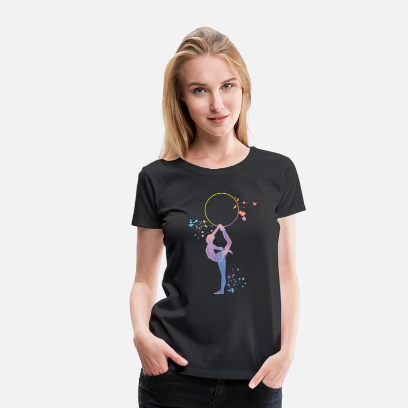 Gymnast with hoop Rhythmic Gymnastics