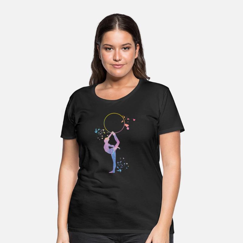 Gymnast with hoop Rhythmic Gymnastics