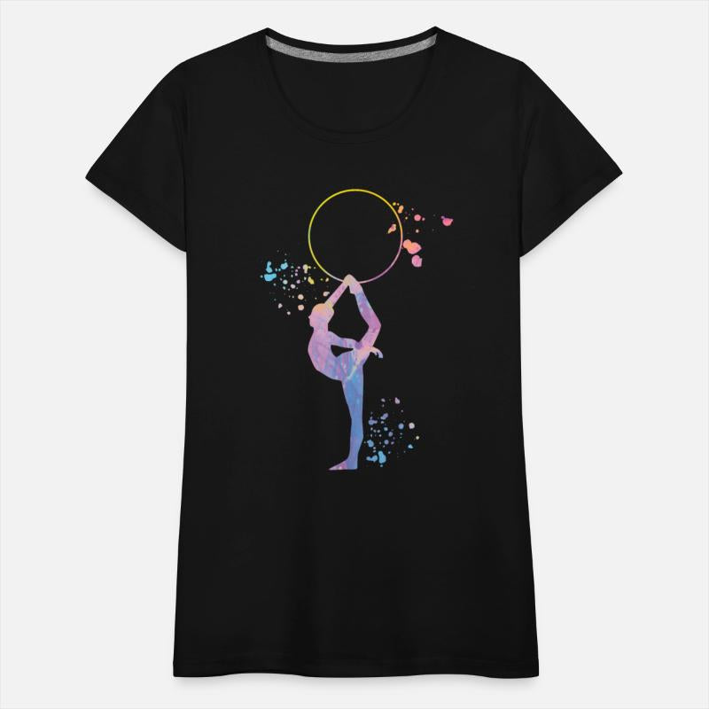Gymnast with hoop Rhythmic Gymnastics