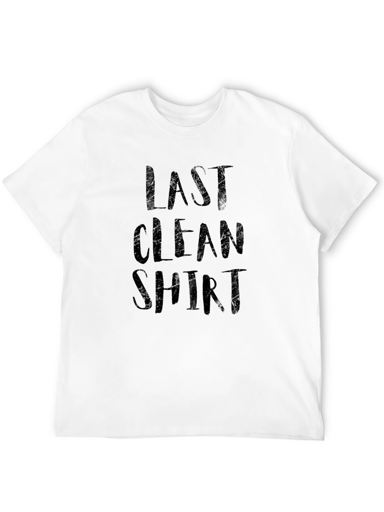 Last Clean Shirt Mens Graphic Tee - Black