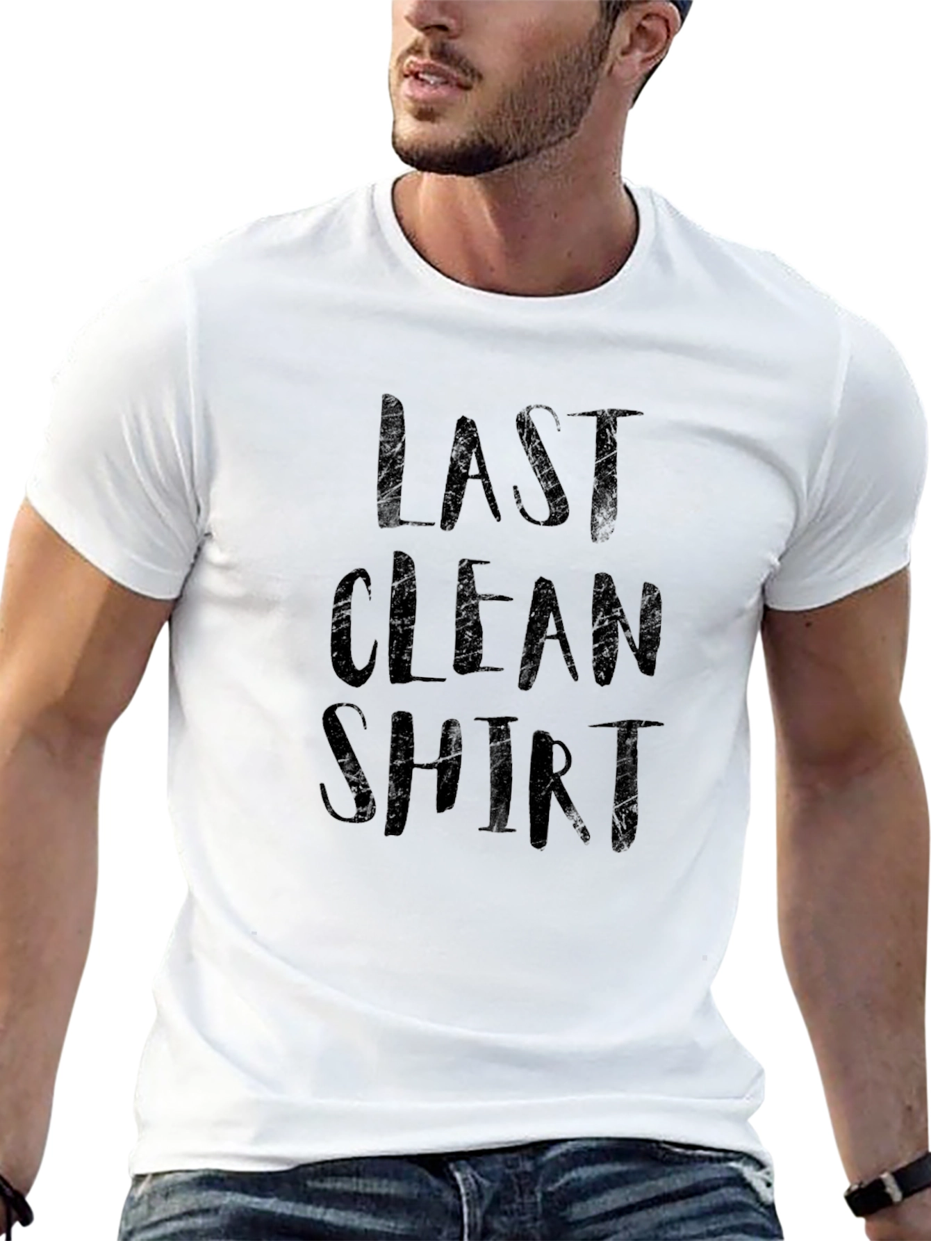 Last Clean Shirt Mens Graphic Tee - Black