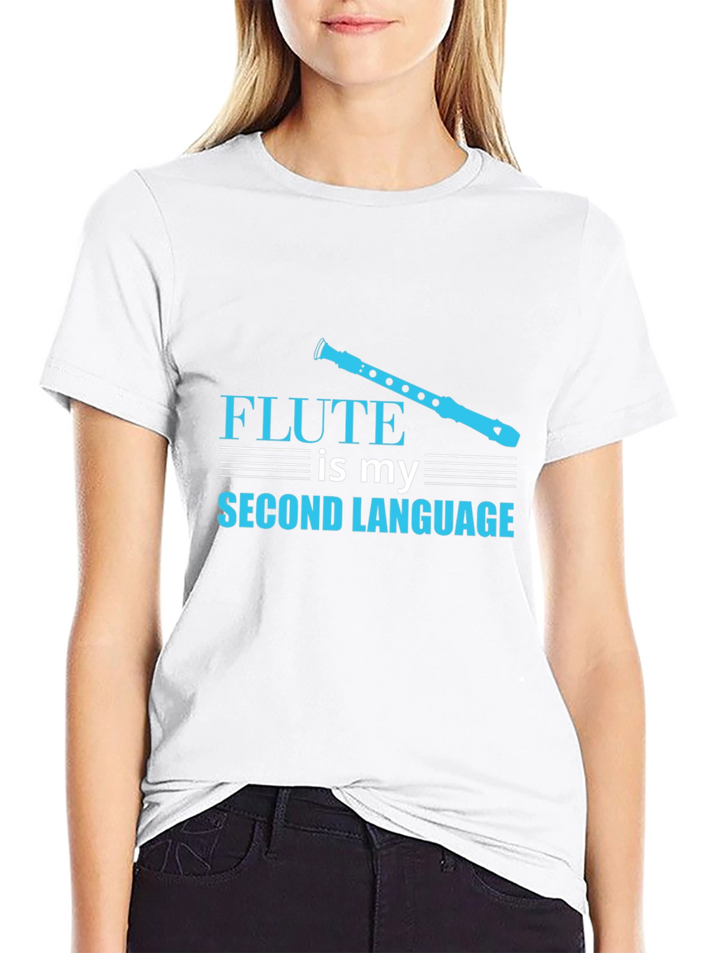 Flute is My Second Language T-Shirt