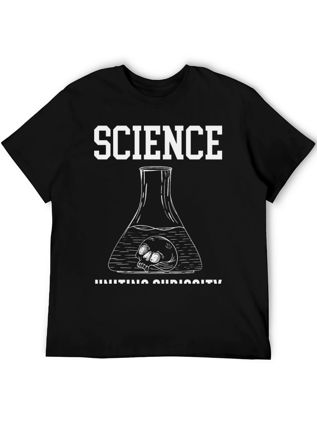 Science Curiosity T-Shirt - Skull in Flask