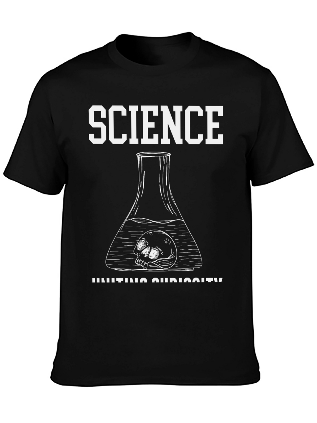 Science Curiosity T-Shirt - Skull in Flask