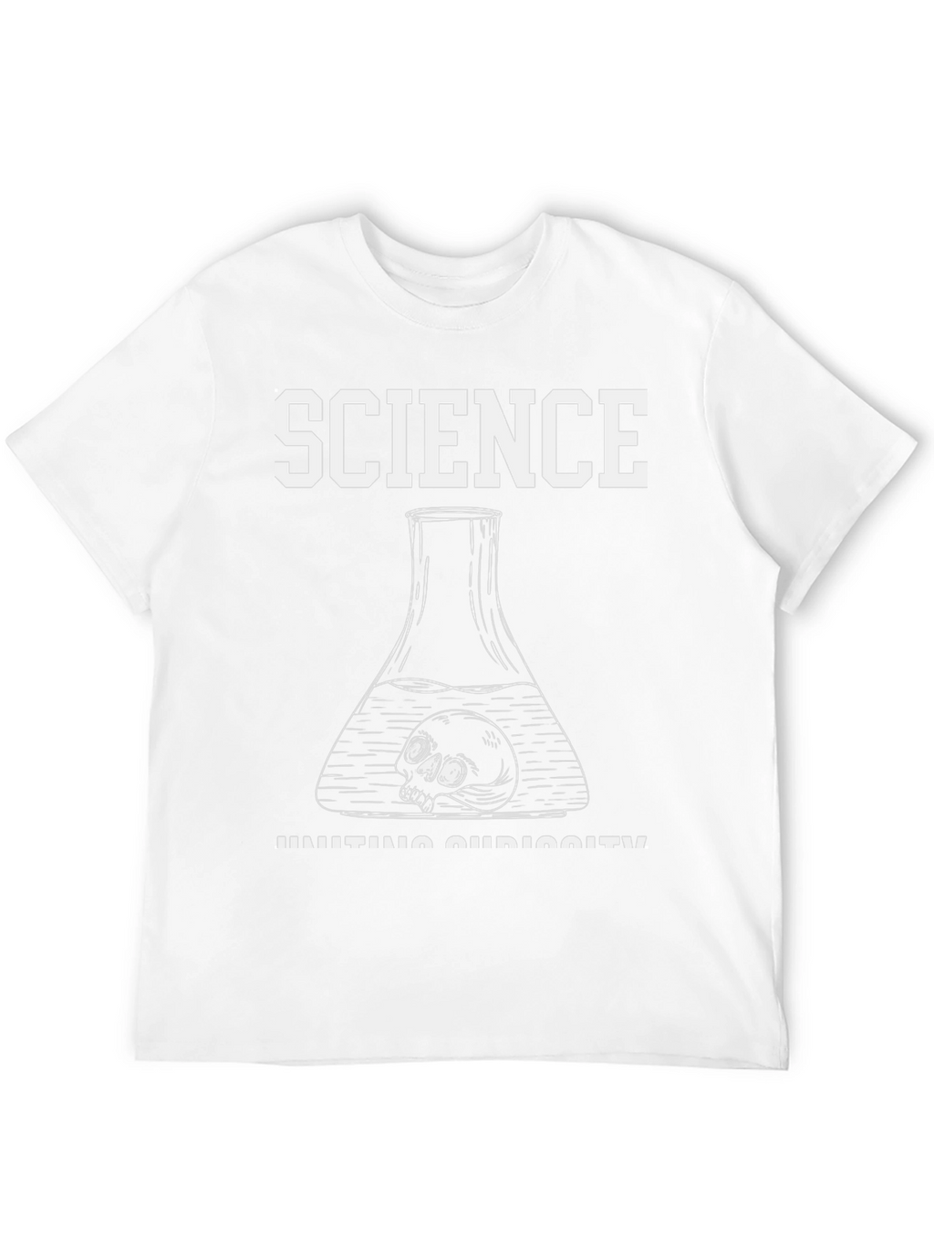 Science Curiosity T-Shirt - Skull in Flask