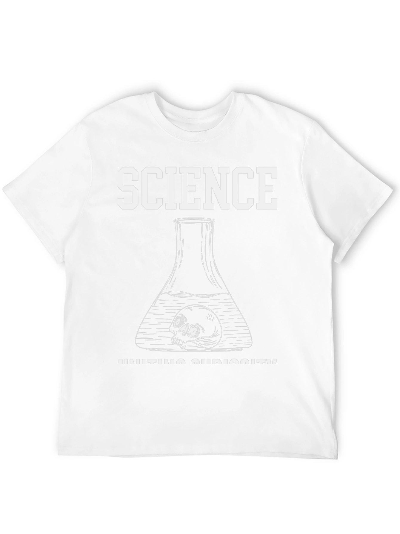 Science Curiosity T-Shirt - Skull in Flask