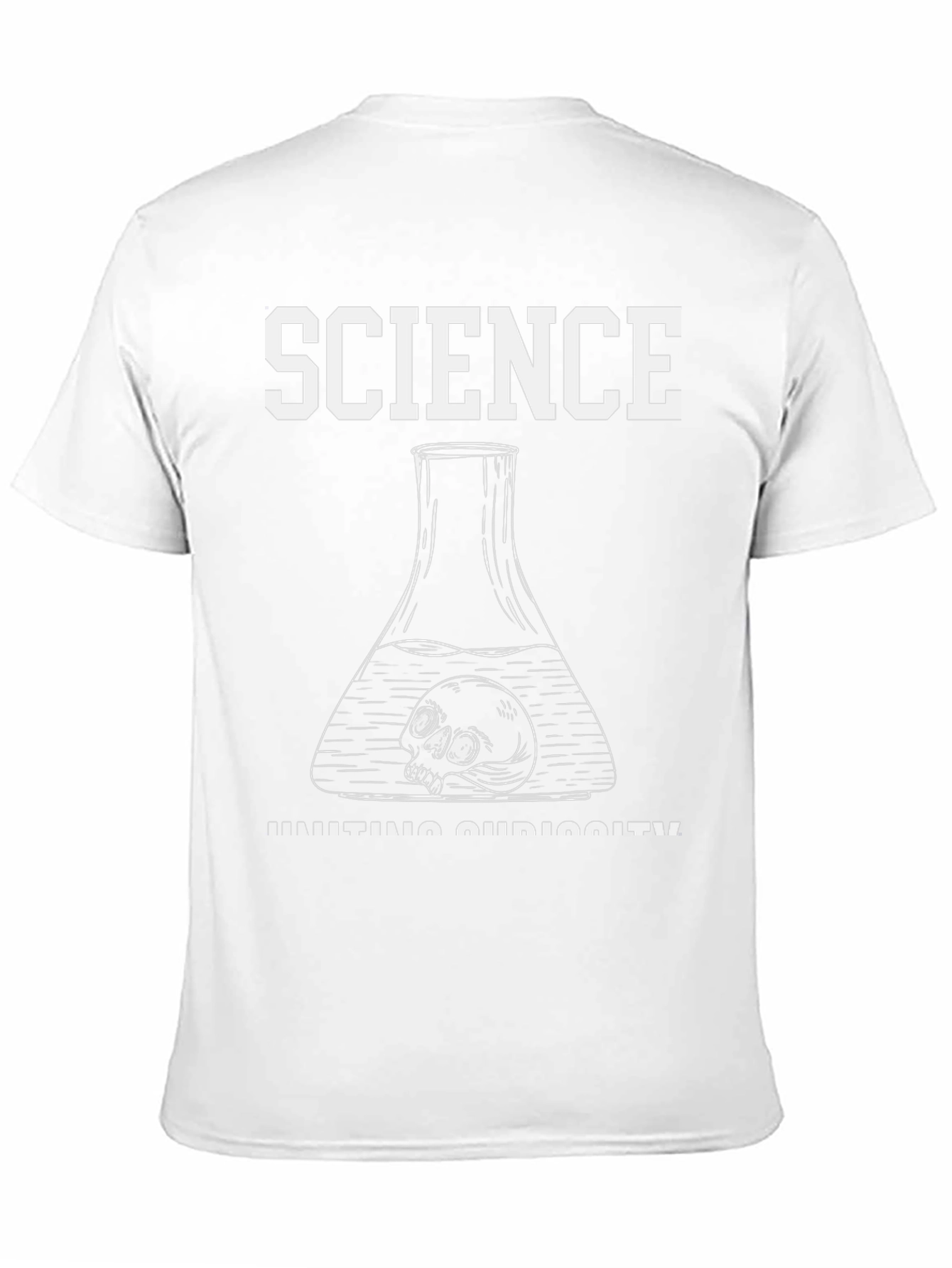 Science Curiosity T-Shirt - Skull in Flask