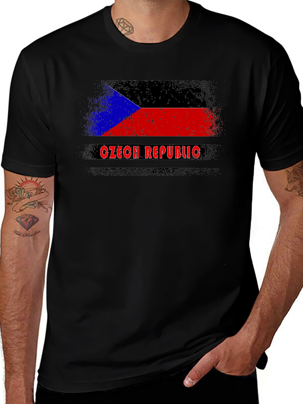 Czech Republic Flag T-Shirt