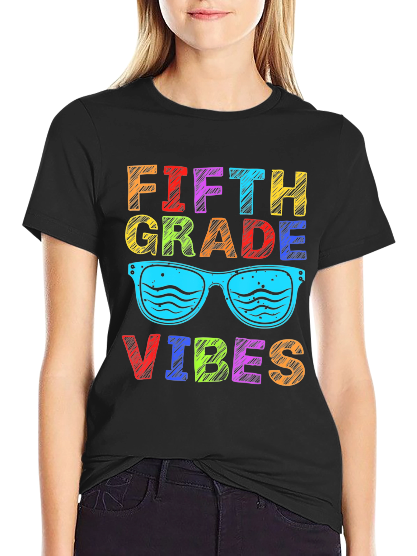Fifth Grade Vibes T-Shirt Colorful Design