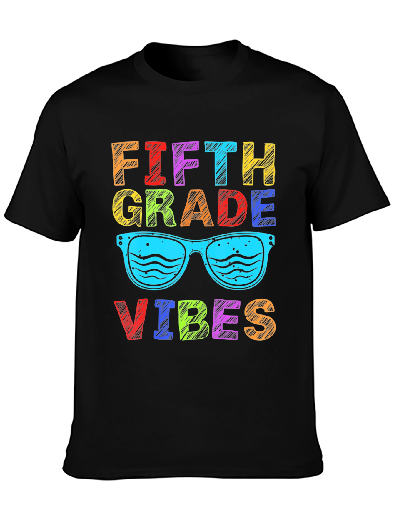 Fifth Grade Vibes T-Shirt Colorful Design