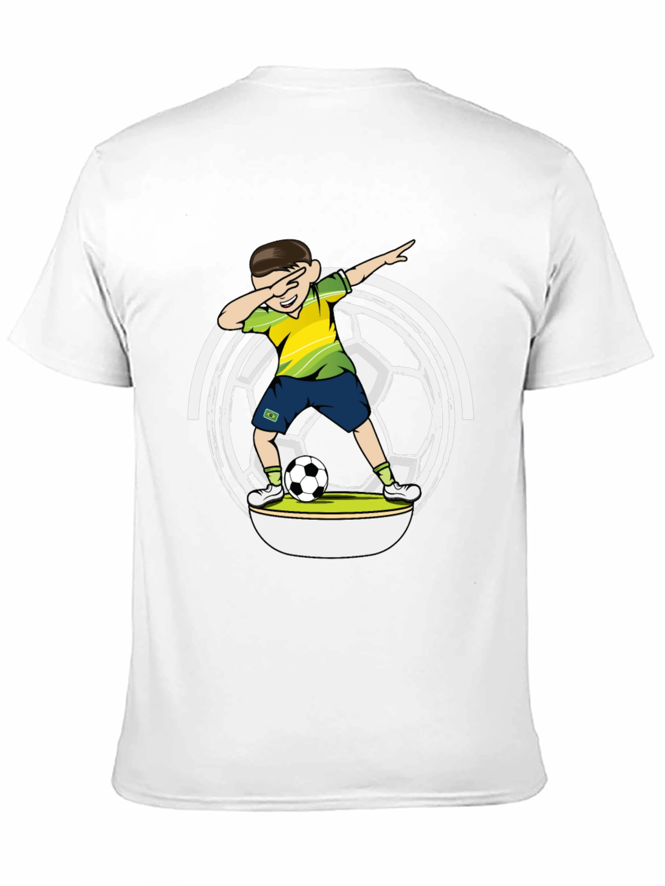Dabbing Soccer Boy Black T-Shirt