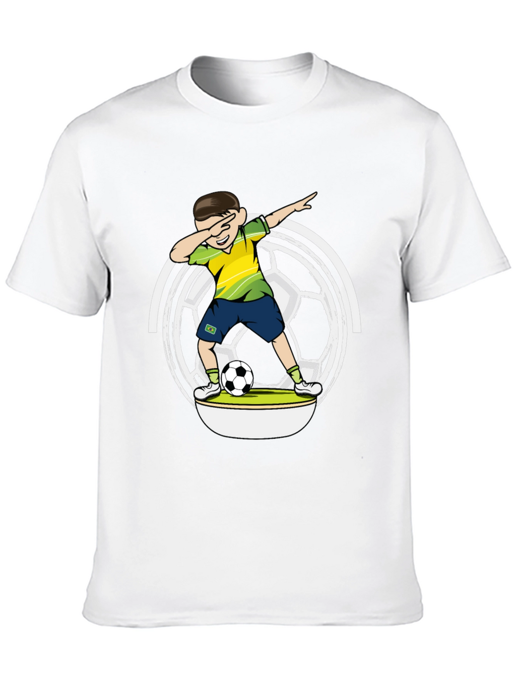 Dabbing Soccer Boy Black T-Shirt