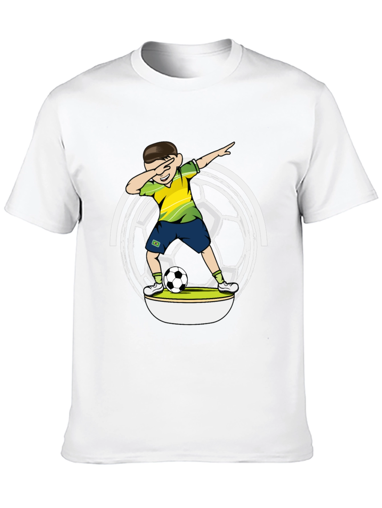 Dabbing Soccer Boy Black T-Shirt