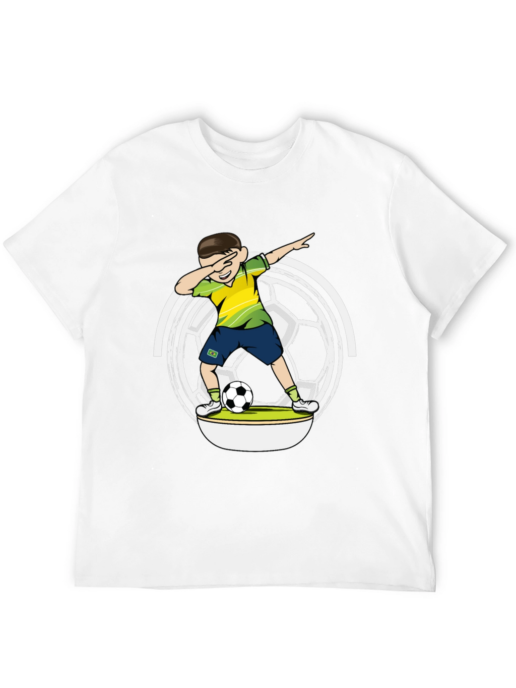 Dabbing Soccer Boy Black T-Shirt