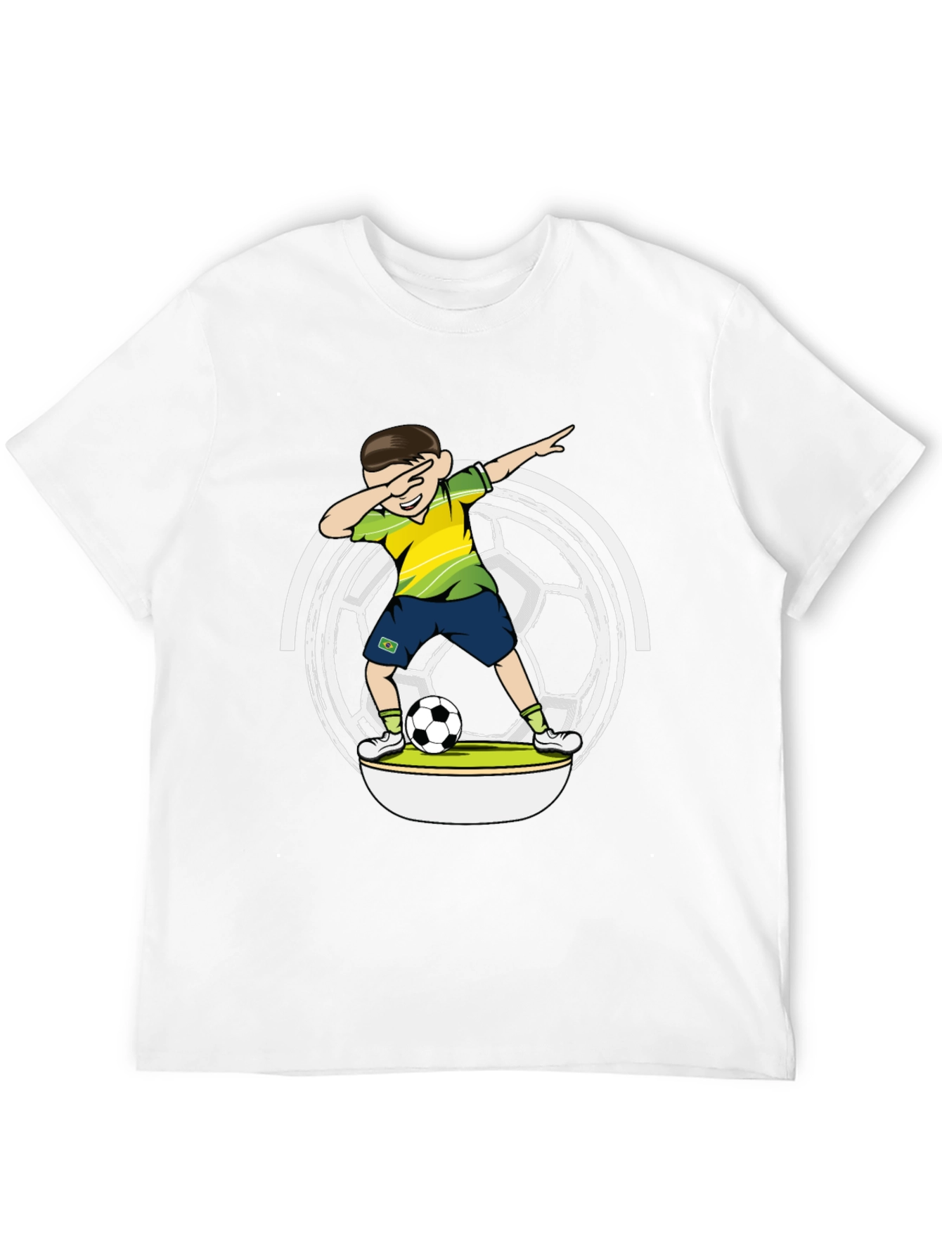 Dabbing Soccer Boy Black T-Shirt