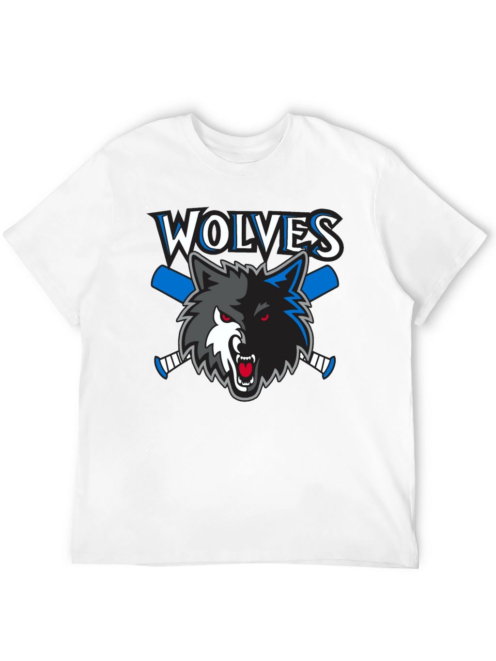 Wolves Hockey T-Shirt - Black Graphic Tee
