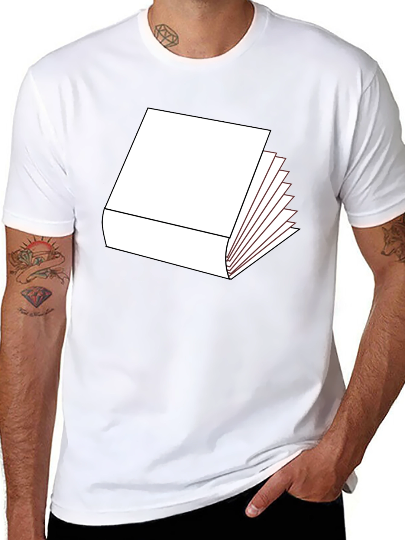 Bookworm Black T-Shirt