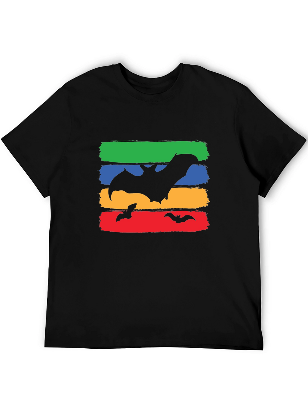 Bat Silhouette Graphic Tee - Halloween Style
