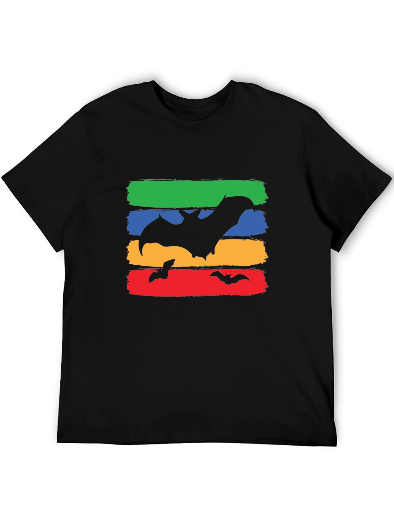 Bat Silhouette Graphic Tee - Halloween Style