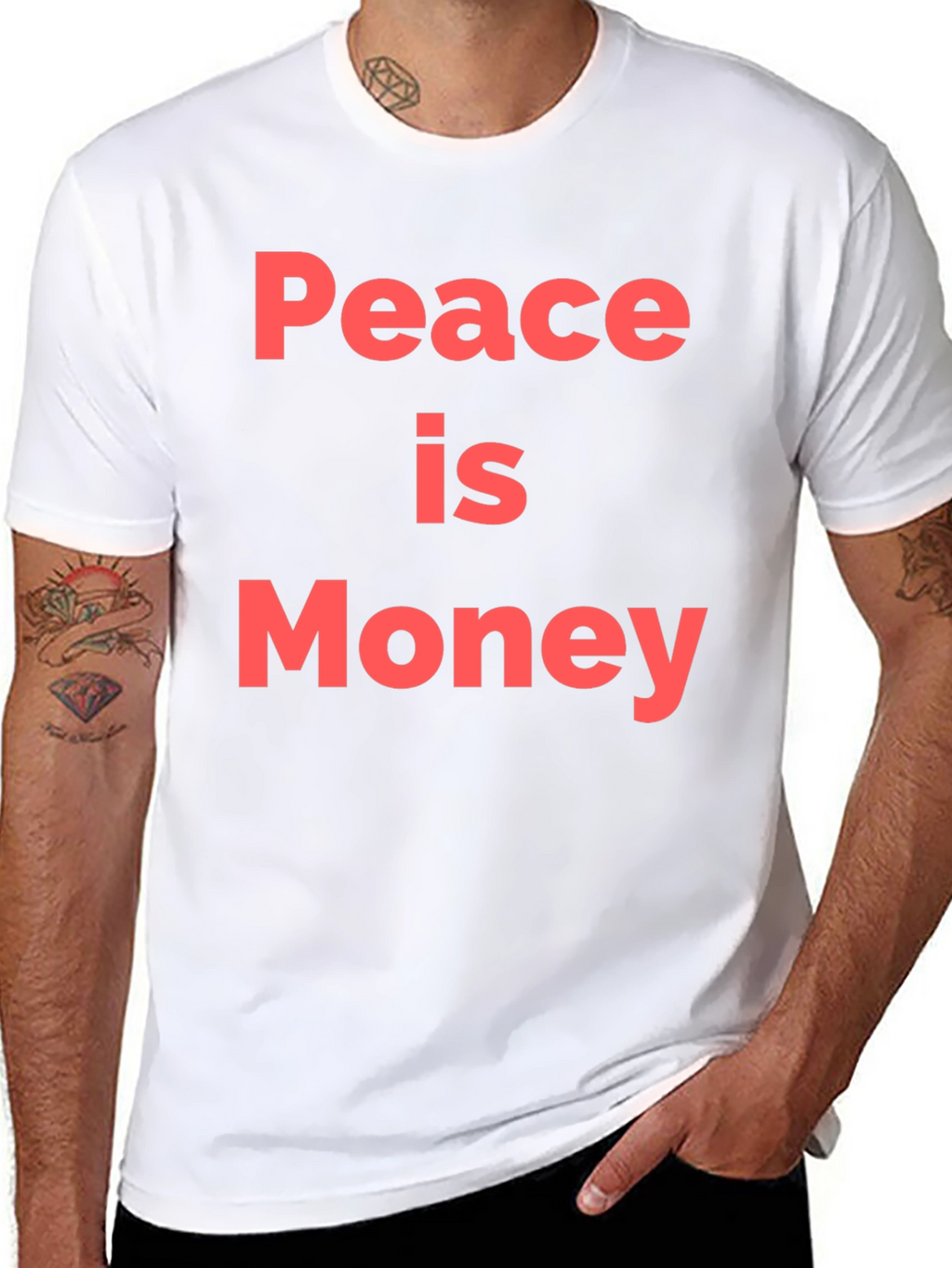 Peace is Money Graphic T-Shirt