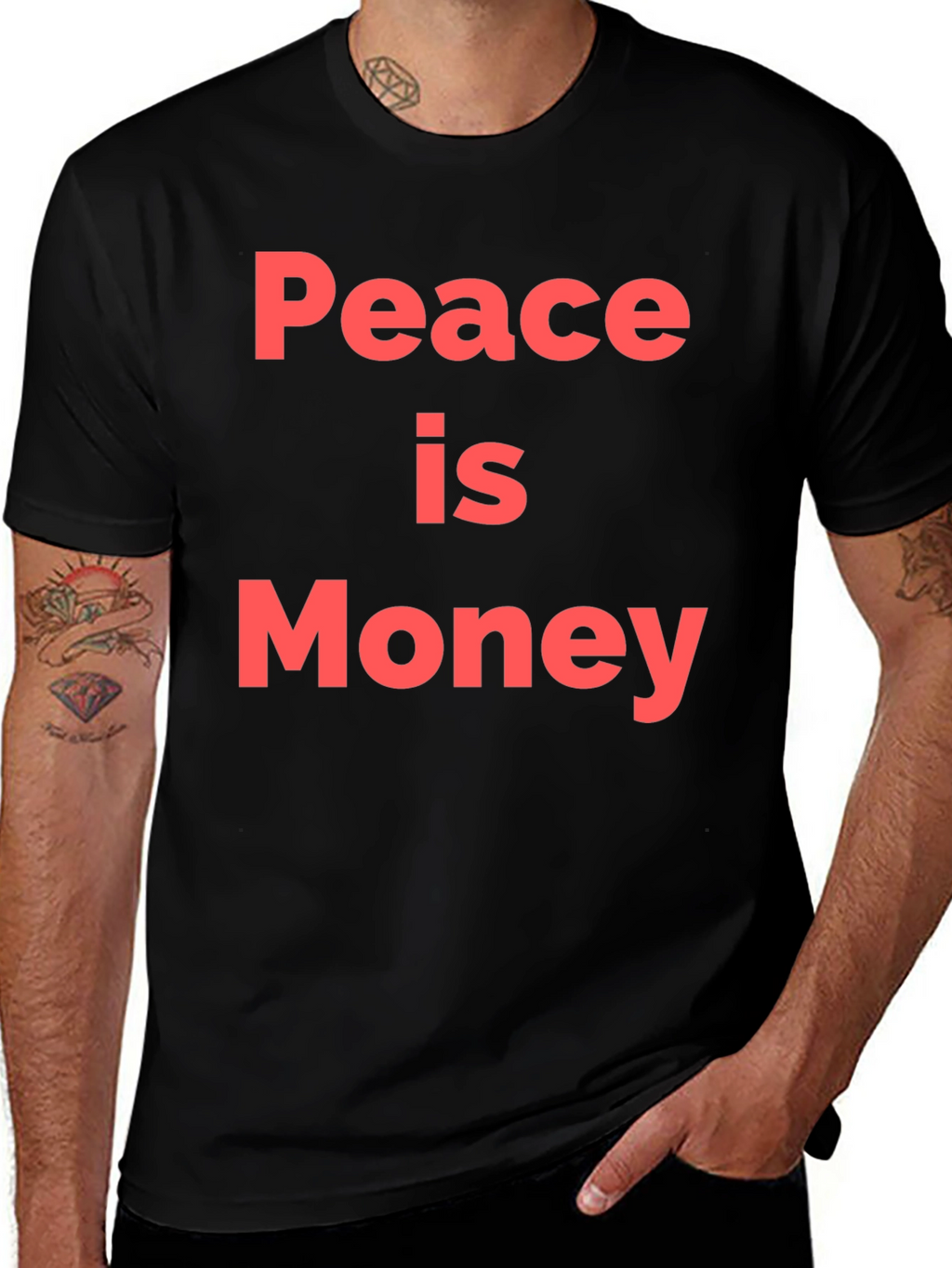 Peace is Money Graphic T-Shirt