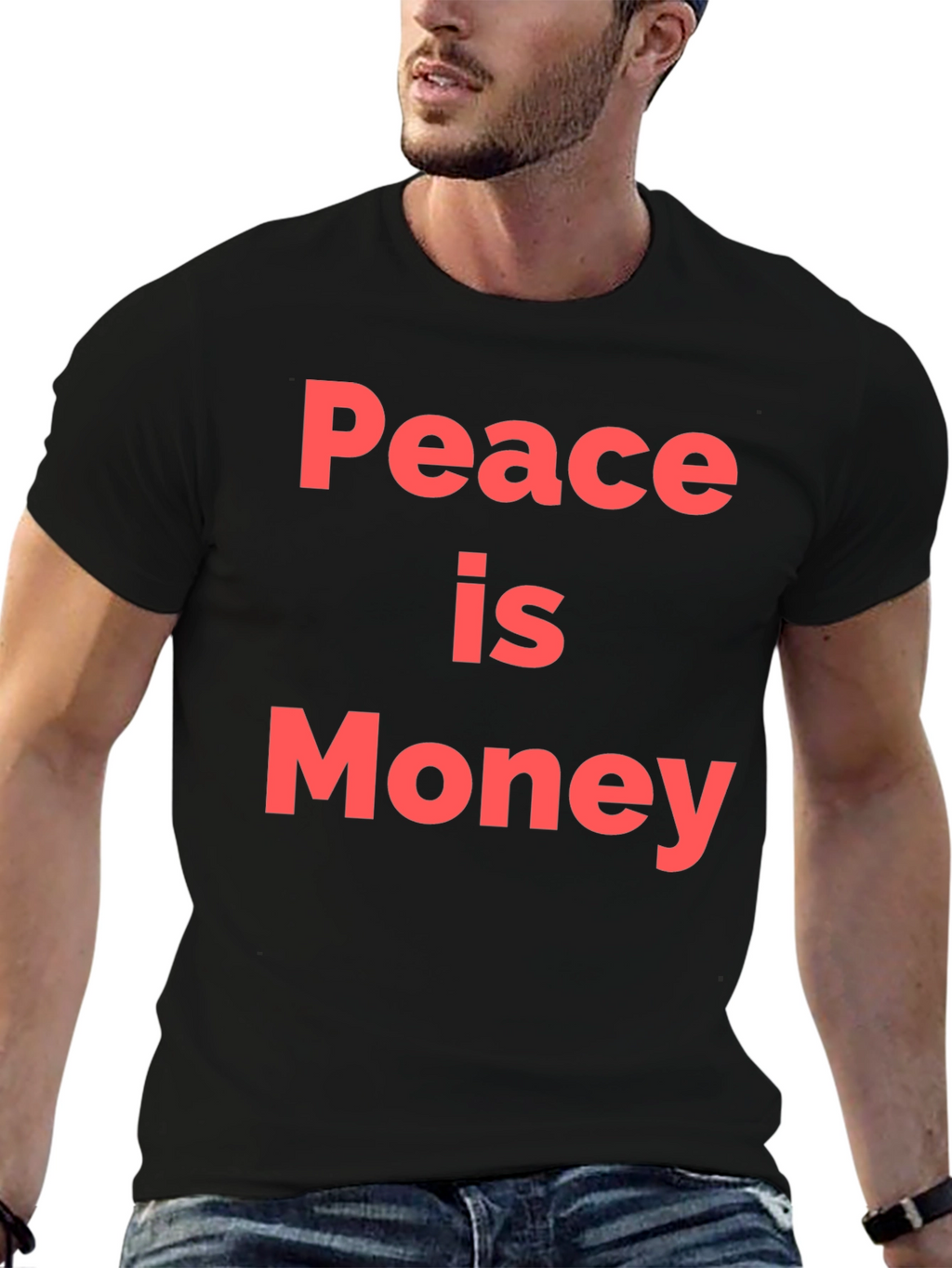 Peace is Money Graphic T-Shirt