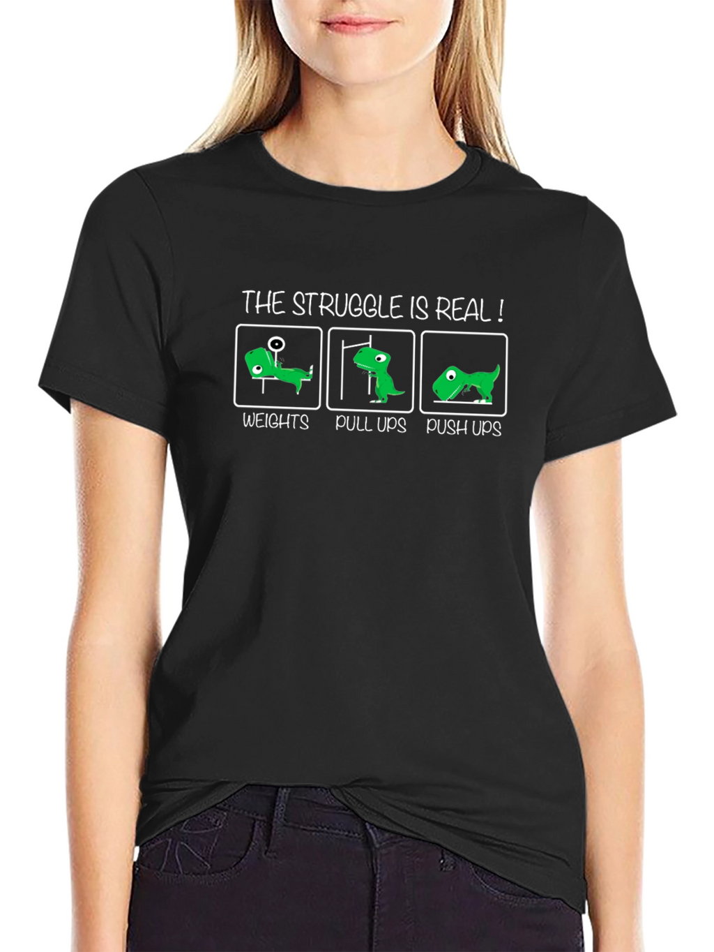 The Struggle is Real! Funny Fitness T-Shirt