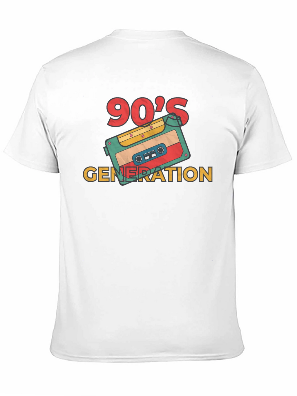 90s Generation Cassette Tape Graphic Tee - Retro Style