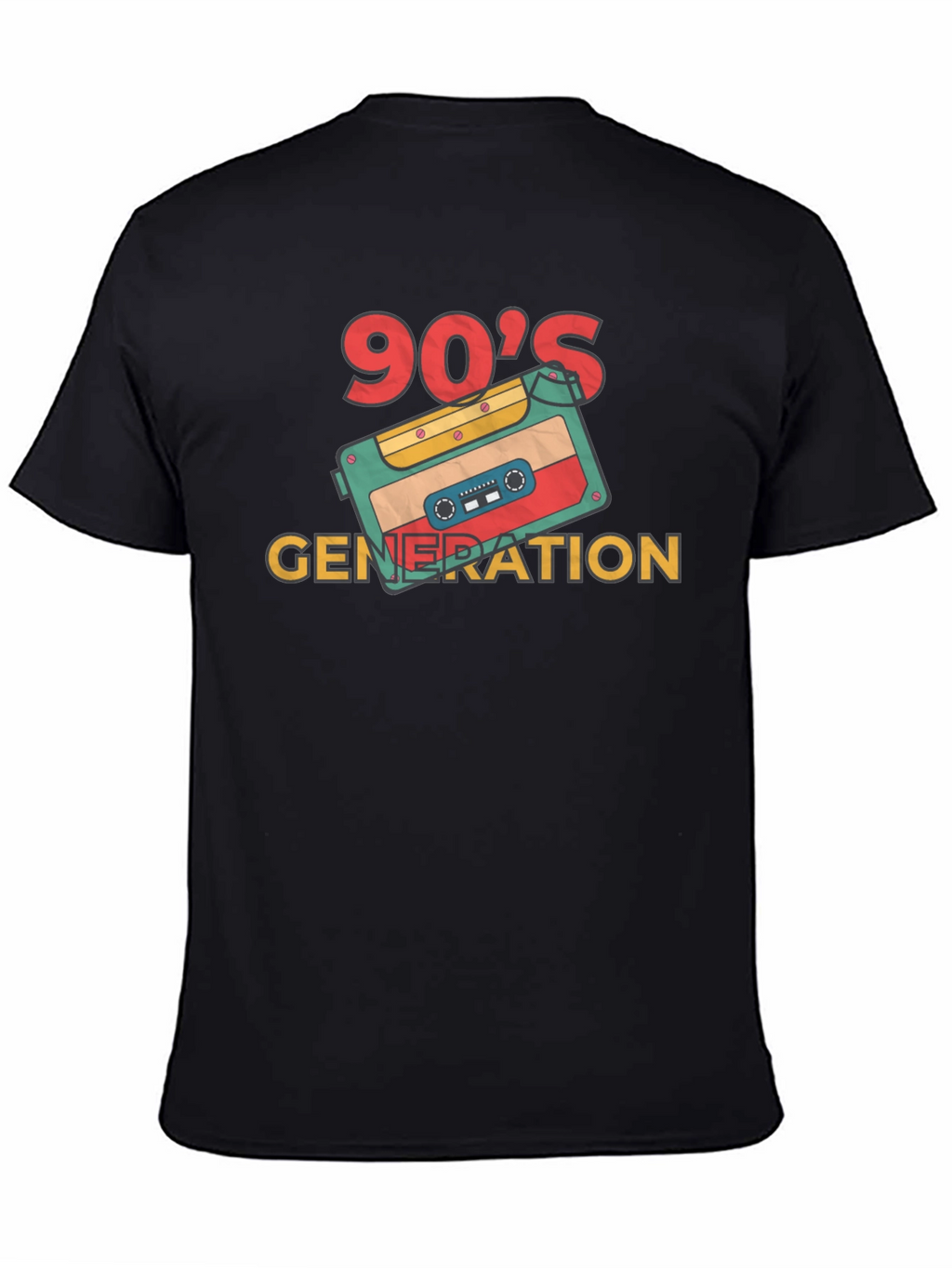 90s Generation Cassette Tape Graphic Tee - Retro Style