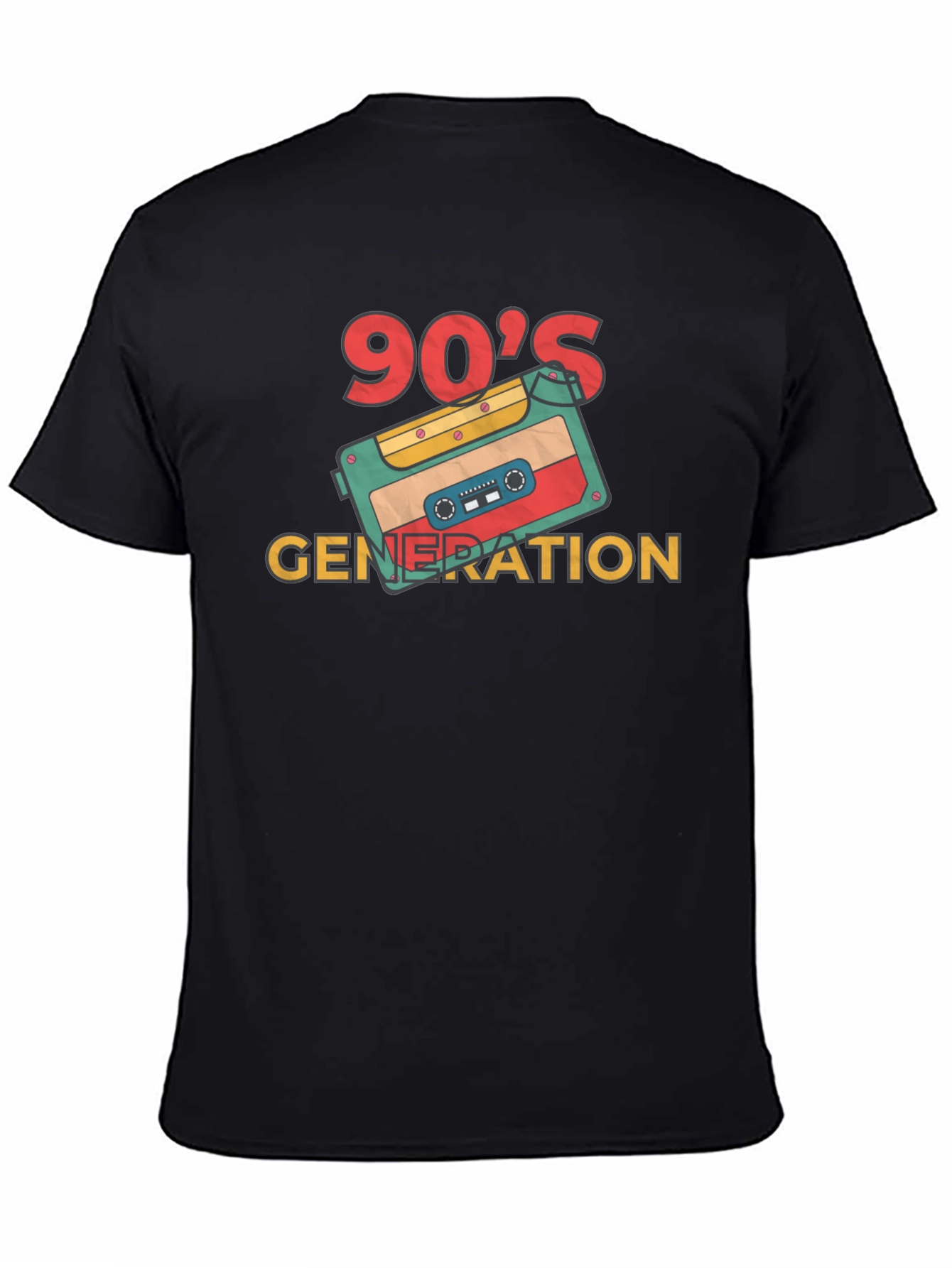 90s Generation Cassette Tape Graphic Tee - Retro Style