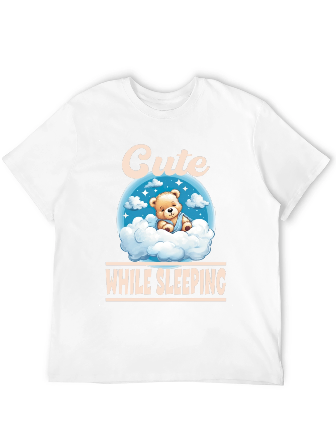 Cute While Sleeping Black T-Shirt