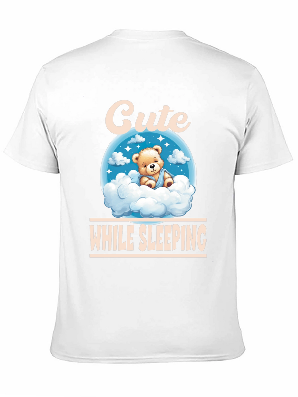 Cute While Sleeping Black T-Shirt