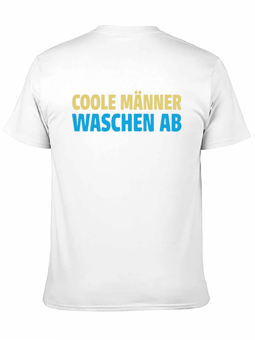 Cool Men Wash Up German Slogan Black T-Shirt