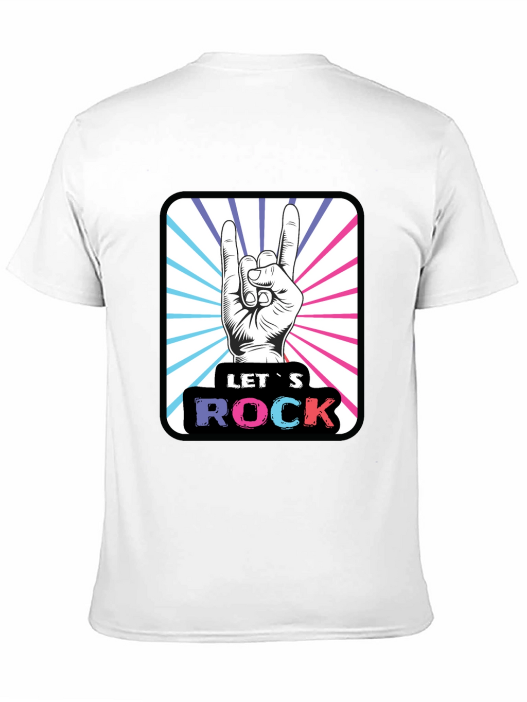 Lets Rock Hand Gesture Graphic Tee